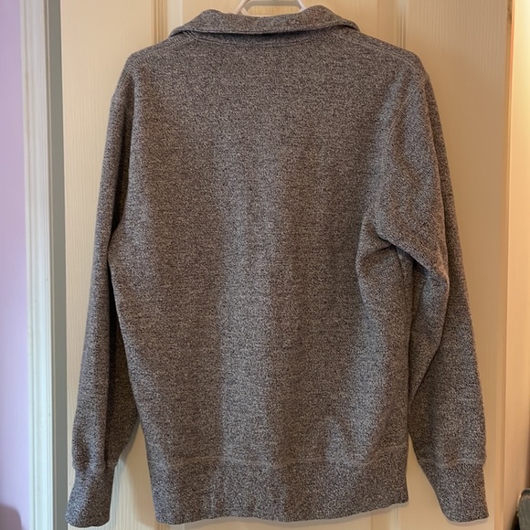 Mens grey Roots quarter zip sweater size S - Picture 3 of 3